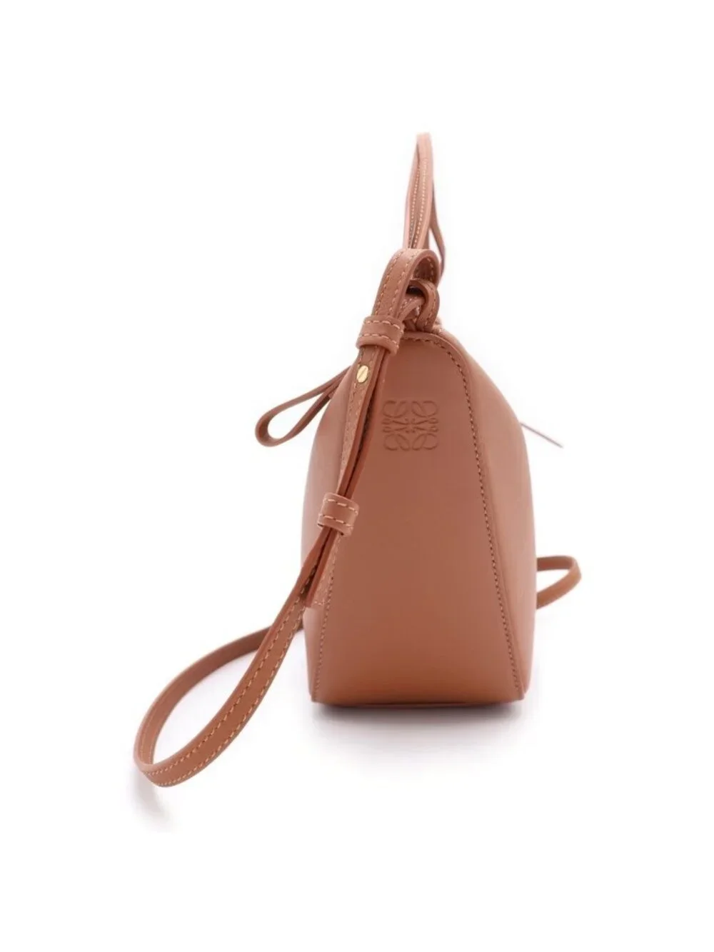 Loewe Hammock Mini Hobo Leather 2-Way Gold Brown